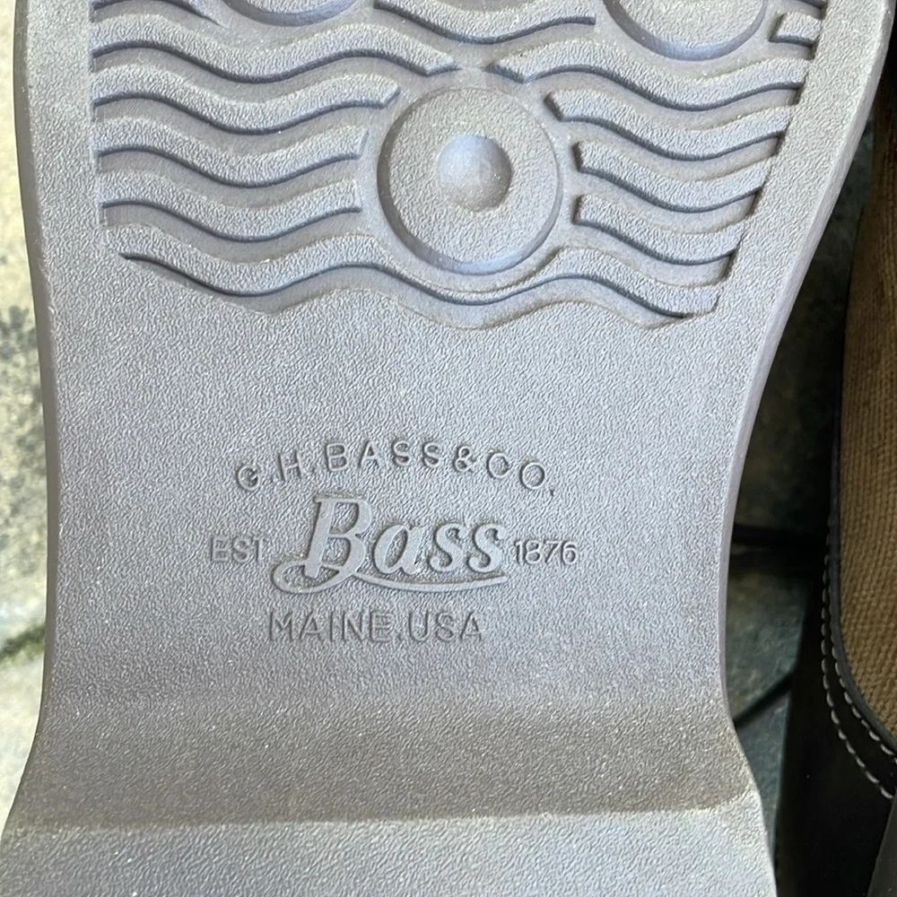 Mens Bass oxford tie shoes Size 11.5 - Picture 4 of 6